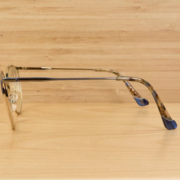 Etnia Barcelona Glasses Frame Vesoul 2GDBL, Light Cat Eye Gold Blue, Spain - Picture 3 of 12